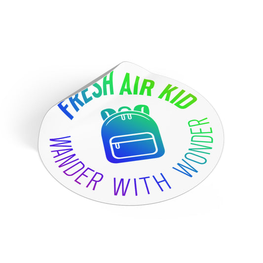 Wander With Wonder Sticker (blue)
